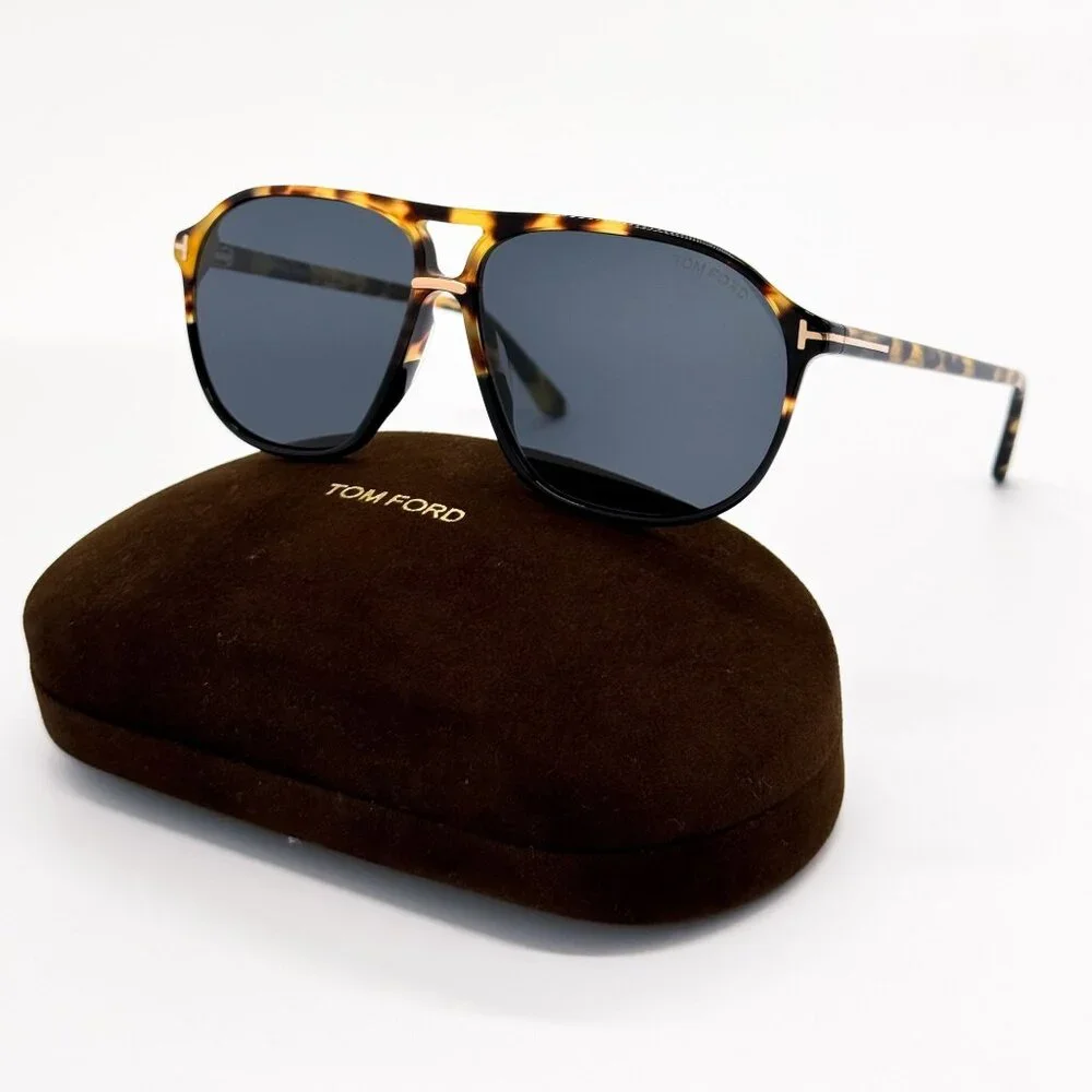 NEW TOM FORD SUNGLASSES BRUCE TF1026 05A HAVANA BLACK MEN EYEWEAR FT1026/S 05A
